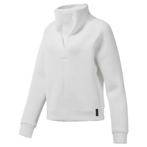 Reebok Training Supply Cowl Neck Top Sweatshirt Damen - Weiß - DE 359-XZG